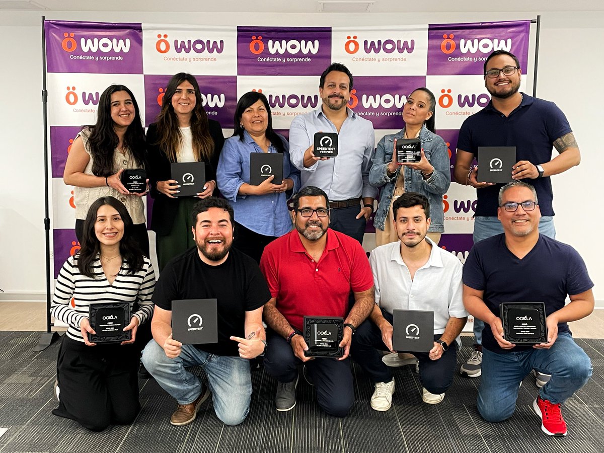 carpelag's tweet photo. WOW Perú fue reconocido por Ookla por ser el internet 100% Fibra Óptica más rápido y estable en 8 departamentos del Perú: Cajamarca, Huancavelica, Huánuco, Ica, Junín, Loreto, Moquegua y Tacna. Estos reconocimientos nos llenan de orgullo e impulsan a mejorar cada día más 💪 https://t.co/P3o3uYagRe