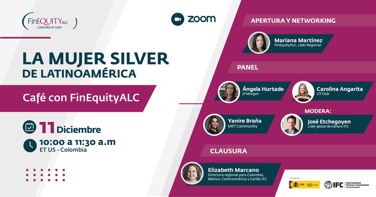 🌟¡La mujer de 50 años está transformando la economía con sus emprendimientos! Únete a 𝑪𝒂𝒇𝒆́ 𝒄𝒐𝒏 𝑭𝒊𝒏𝑬𝒒𝒖𝒊𝒕𝒚𝑨𝑳𝑪: 𝑳𝒂 𝑴𝒖𝒋𝒆𝒓 𝑺𝒊𝒍𝒗𝒆𝒓.👩🏼‍🦳👩🏿‍🦳

🔗 𝐑𝐞𝐠𝐢́𝐬𝐭𝐫𝐚𝐭𝐞 𝐚𝐪𝐮𝐢́: lnkd.in/eUWJqV8m
✅ Evento SIN COSTO
🌎 ¡El futuro es plateado! #silver