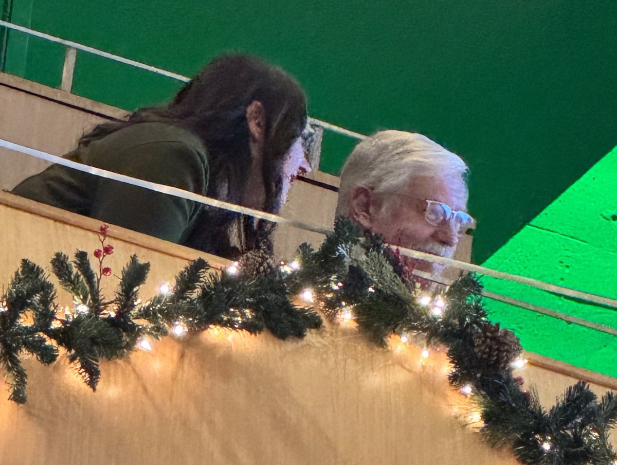 Todd_Cox's tweet photo. We have a Bill Steffen siting at the #GRHolidayPops @wxblakeharms @ellenbacca @WOODTV. My wife told me to leave him alone, but I couldn’t resist! #MeteorologistFound https://t.co/ln1tHnFgDX
