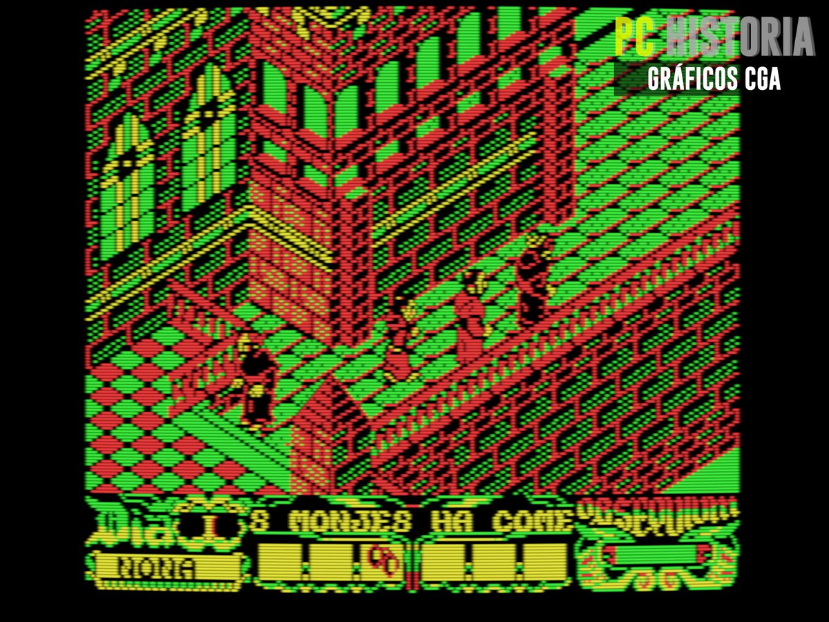 PC__Historia's tweet image. #LaAbadíaDelCrimen (#OperaSoft, 1987) fue la opera prima de Paco Menéndez y @juan_delcan, originalmente programado para #AmstradCPC y basado en la novela de Umberto Eco "El Nombre de La Rosa", nos trasladaba a una abadía del siglo XIV a investigar una serie de asesinatos. 📜✍️