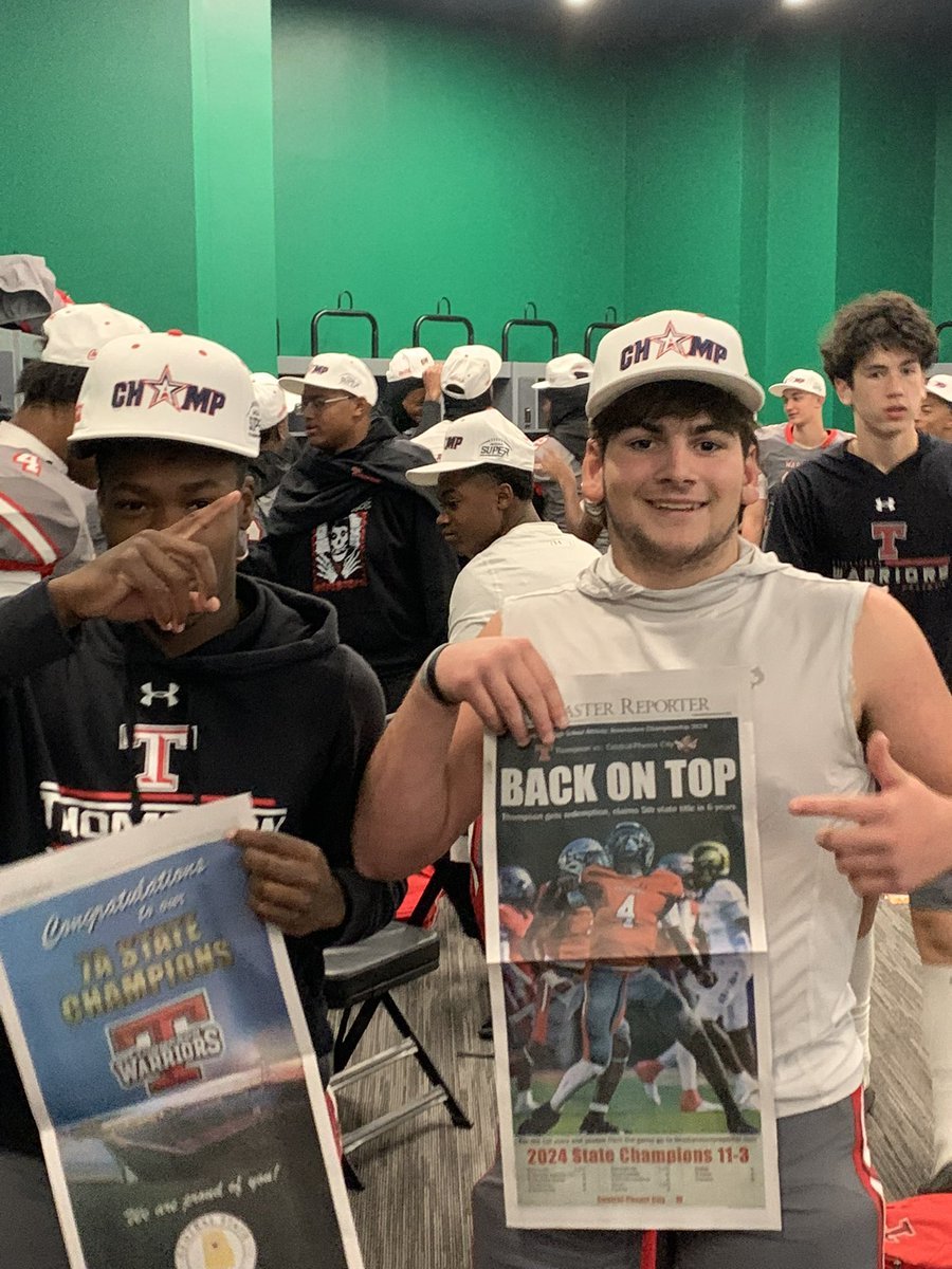 Great time with varsity cant wait until next year
1xstatechamp