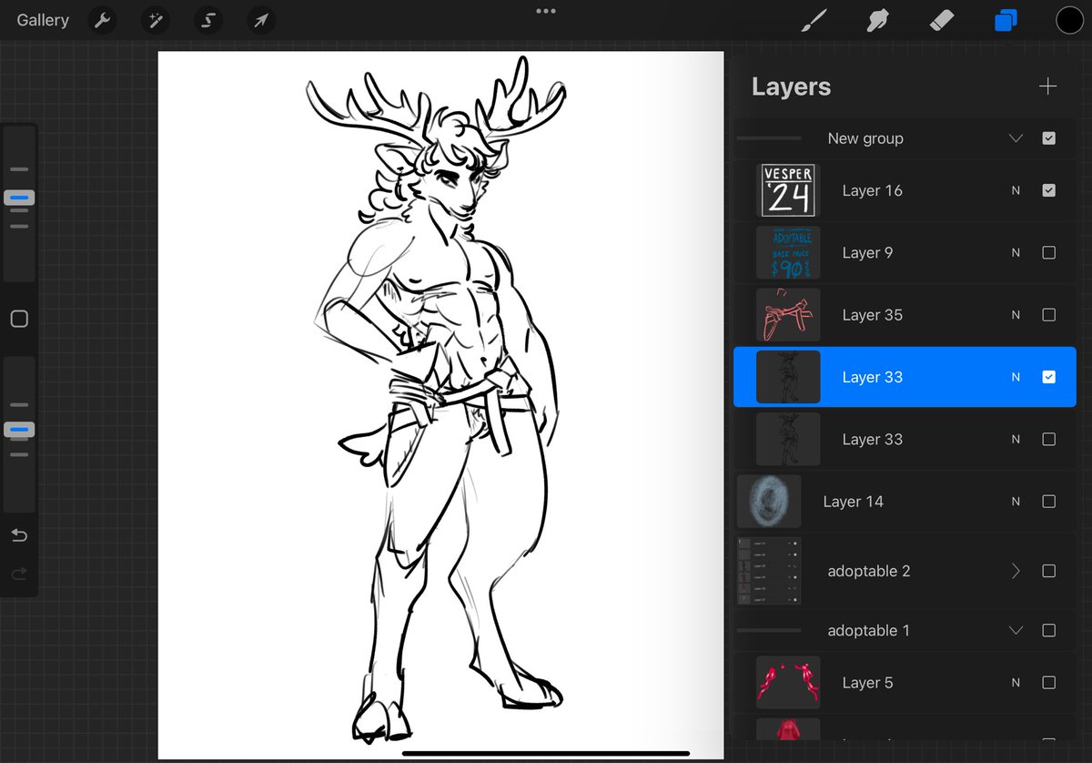 vespertinedraws's tweet photo. roughing out the next adoptables design, i’m racing myself to see if i can make 10 of them before christmas https://t.co/aZVVdWx916