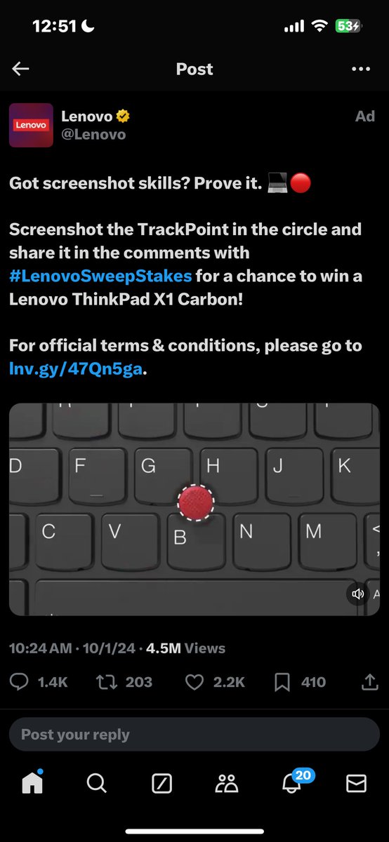 KingTailey's tweet photo. @Lenovo First try with no pause https://t.co/WLTwGBBIRH
