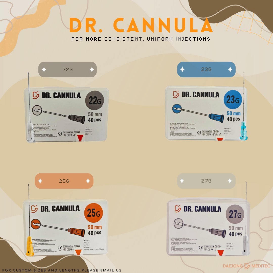 DAEJONGMEDITEC's tweet image. Introducing Dr. Cannula! 🌟 Our flexible cannula with guided marks makes procedures smoother and more precise.
#cannulas