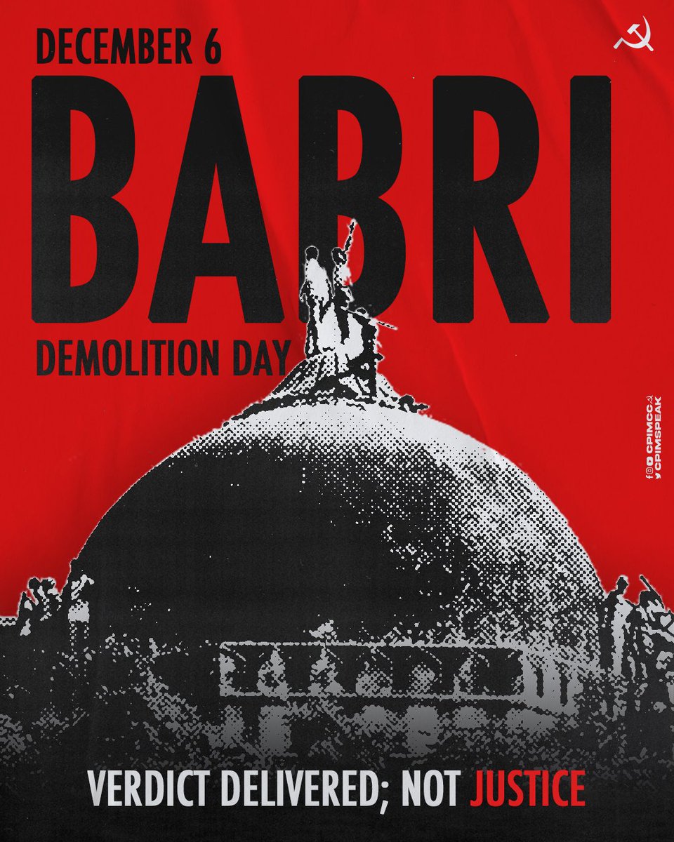 AafiyaOfficial's tweet photo. "Kuch tarikh hai jo bhuli nahi jayegi
Qayamat tak jab bhi wo tarikh
aayegi yaad taza ho jayegi..🥹

6 December I992 💔

#6DecemberBlackDay  बाबरी मस्जिद https://t.co/dG2I5jj4Fd
