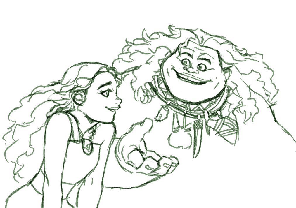 「昼休み落書き#Moana2 #モアナと伝説の海2 」|龍輝雅龍のイラスト