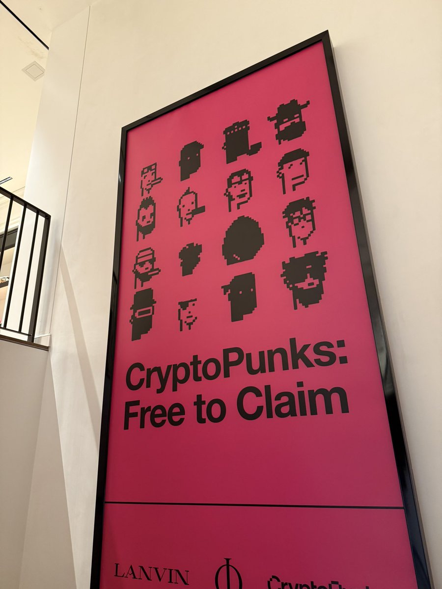 Chad_calcagno's tweet photo. What an amazing day getting to launch and celebrate @cryptopunks “Free to Claim” book available now. But the coolest part was seeing @NaughtalieStone getting her flowers from so many community members. She has poured every ounce of blood sweat and tears into Cryptopunks over the last 2 years. The community is so lucky to have her steward the brand to the next level.