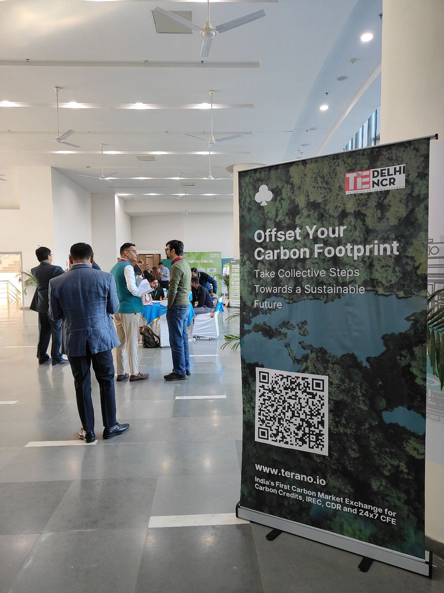 teranoio's tweet photo. Team at Terano is excited as #Sustainability Partner at TiE Delhi-NCR Sustainability Summit 2024

Terano enables every delegate to offset their #Carbon footprint for this event in a few simple steps powered by #blockchain in #india 
@manojvyas @TiEDelhi

https://t.co/vReFG3AxRA https://t.co/iEYBNc2yKu