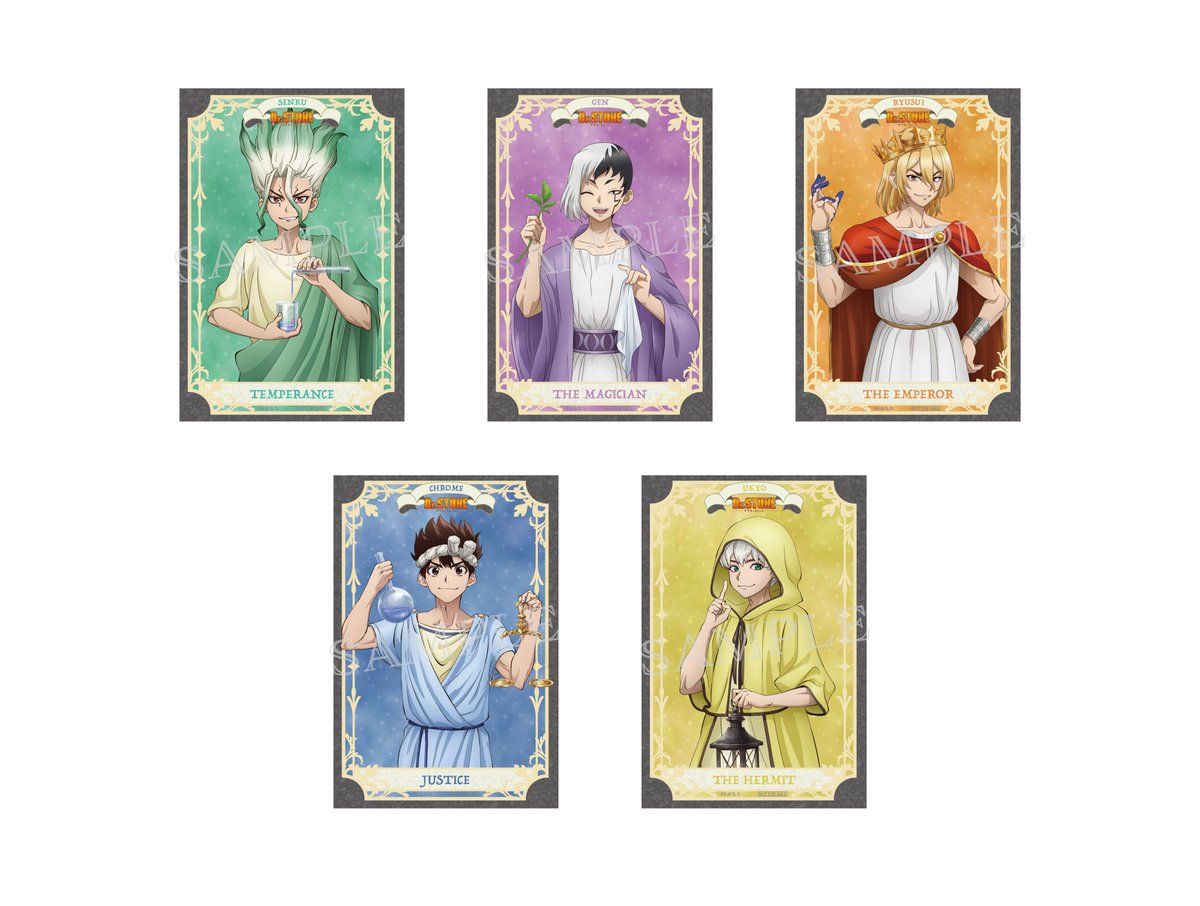 ジャンプフェスタ 2025先行販売商品 『Dr.STONE』より、タロット風
