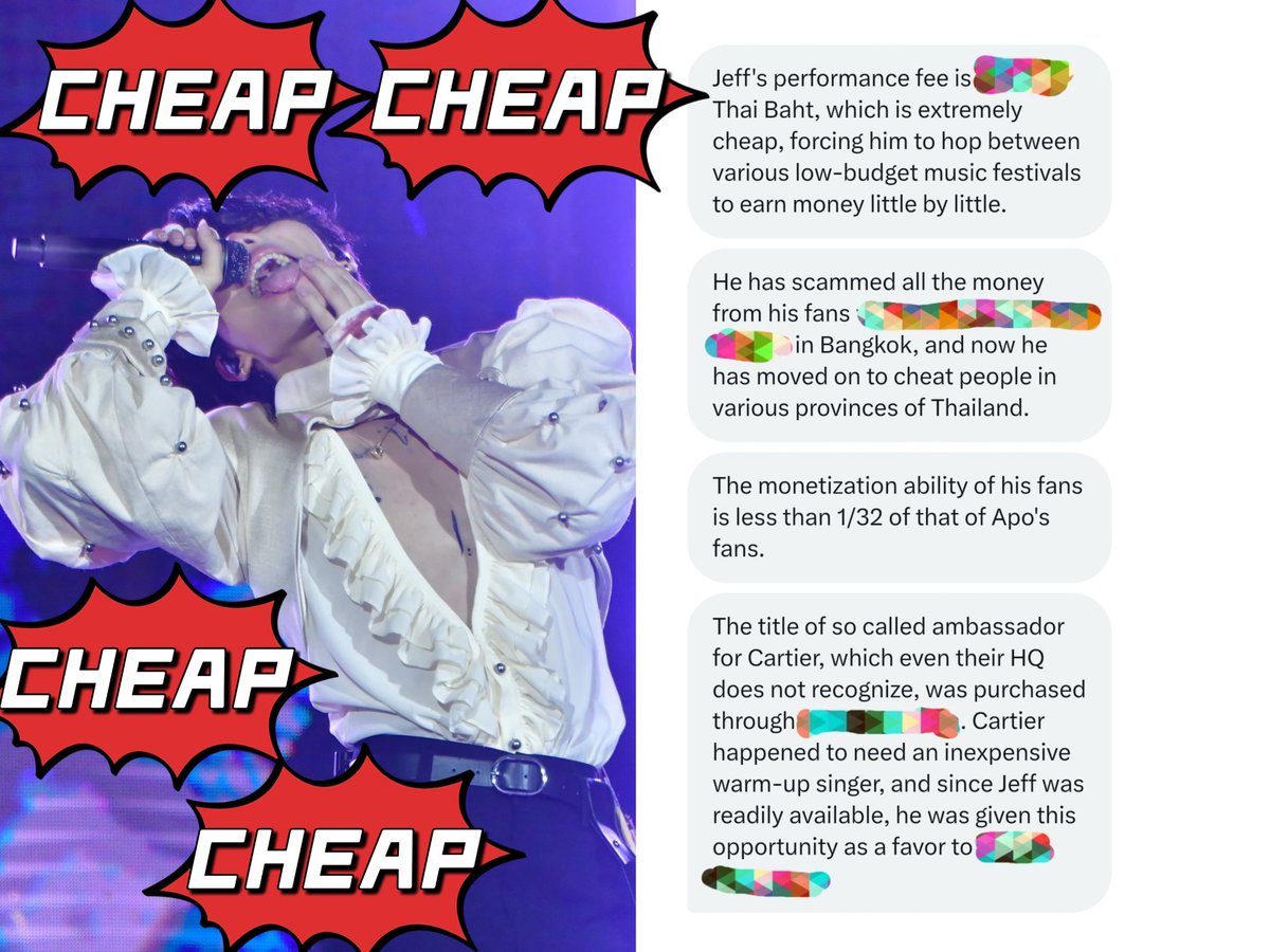 ExtremWildLily's tweet photo. The son of a mistress @jeffsatur raised in a setting where relationships are transactional, doesn't possess a sense of shame. Money is the sole focus of #JeffSatur 's life. Being CHEAP becomes his defining trait.
#Thailand #Scandal

#ApoNattawin #EngfaWaraha
#bbrightvc #Cheaters https://t.co/3OlqBWtcfq