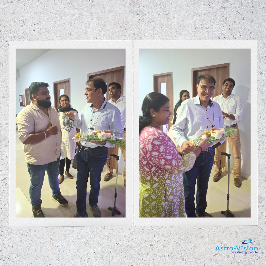 Astro_Vision's tweet image. We were honored to welcome the esteemed Astrologer Sri. Santanu Kumar Dash, a true veteran with over 43 years of expertise in Vedic astrology, to Astro Vision Futuretech!

#AstroVisionFuturetech #TheAstrologyPeople #SantanuKumarDash #Astrology