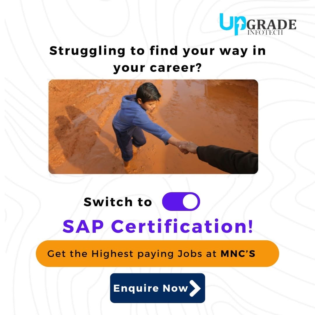 upg14323's tweet photo. Elevate Your Career with SAP and Land Top-Paying MNC Jobs! 🌟💼
Enquire Now : 7021348186
#SAPCareer #HighPayingJobs #MNCOpportunities #CareerGrowth #UpgradeInfotech #career #careergoals #edu #education #institute https://t.co/0S04w4Tcx4
