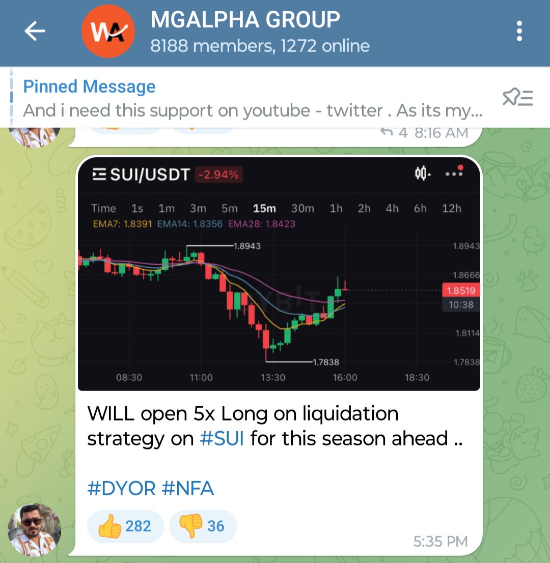 wiseadvicesumit's tweet photo. 700% Gain on SUI Trade 🤑💰 
 
I gave $SUI long call at $1.85 with 5x leverage, and today SUI hit $4.38.
 
Those who took the trade made a whopping 700% gain. 
 
I remember telling you guys to relax in Q2 and Q3.
 
Some people from my community got impatient, but those who waited are now making life-changing gains.
 
Keep supporting me, and we'll print crazy money this cycle 💸💶
