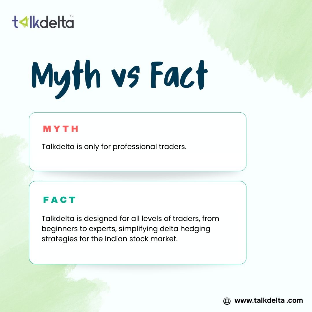 talkdelta's tweet image. Talkdelta is here to change that. Our platform is designed for all levels of traders, making delta hedging accessible and easy. Start your journey today! 📷

#DeltaHedging #StockMarket #Investing #Finance #TradingPlatform #SmartTrading #TradingTips #RiskManagement #mythsandfacts