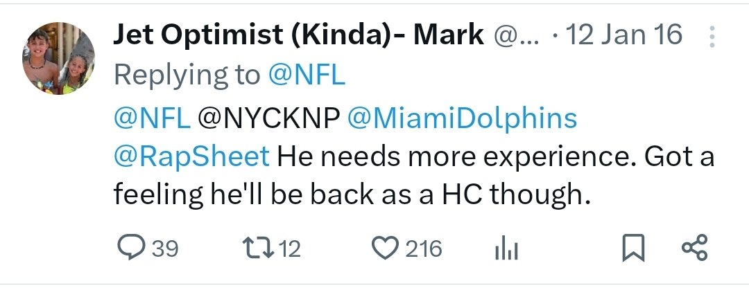 I would have believed even harder in Dan when we hired him if I saw the comments on this tweet when we made the move.