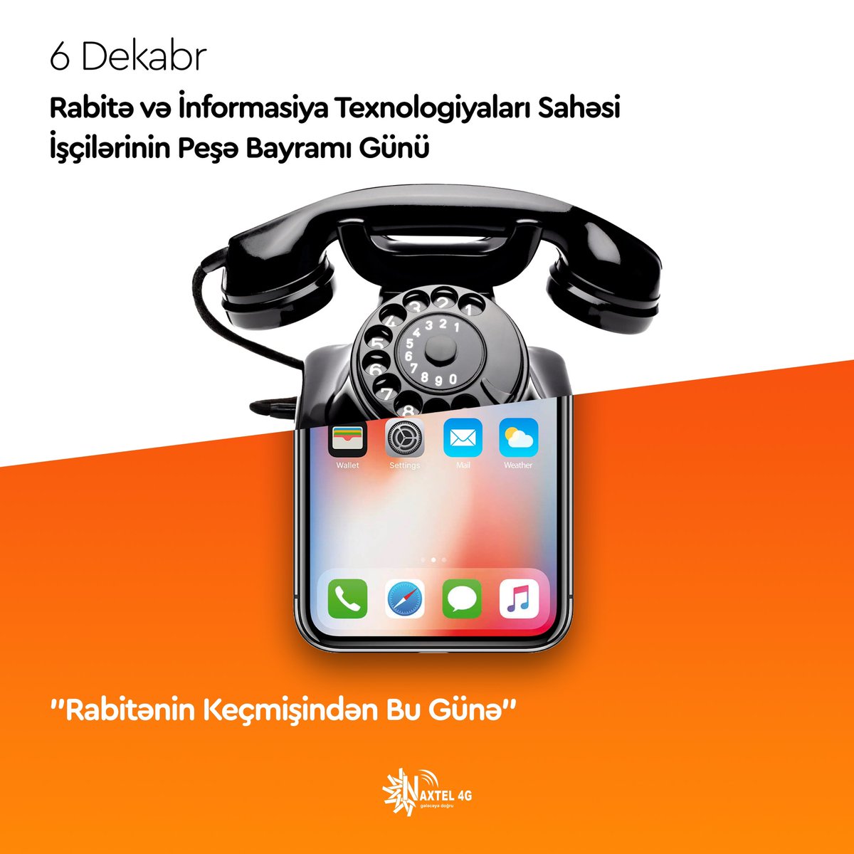 2006-cı ildən etibarən qeyd olunan bu gün texnologiya və rabitə sahəsində çalışan hər kəsin zəhmətini qiymətləndirmək üçün əlamətdar bir tarixdir.
Sizi təbrik edir, gələcək innovasiyalarınızda uğurlar arzulayırıq! 

#Naxtel #Naxtel4G #6dekabr