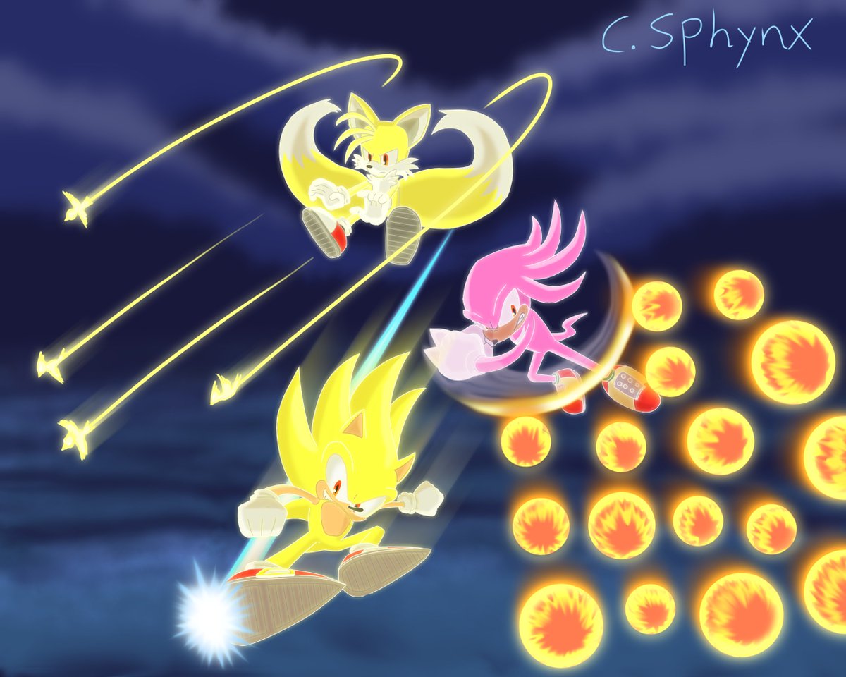 CiroSphynx's tweet photo. Hey! I did something for the Sonic Heroes fans!
#SonicHeroes #SonicTheHedgehog #TailsTheFox #milestailsprower #MilesPrower #KnucklesTheEchidna #SuperSonic #SuperTails #SuperKnuckles https://t.co/yQE6XvWXYt