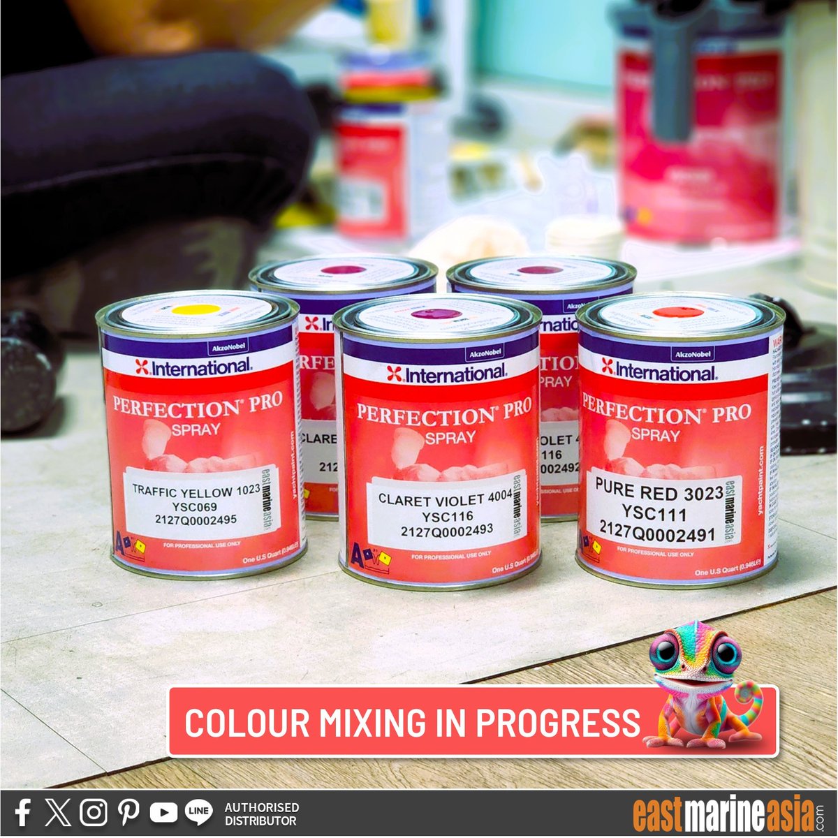 eastmarineasia's tweet photo. π COLOUR MIXING IN PROGRESS
#AWLMIX #InternationalYachtPaint #PerfectionPro
#EastMarineAsia https://t.co/SAjm9uzDoZ
