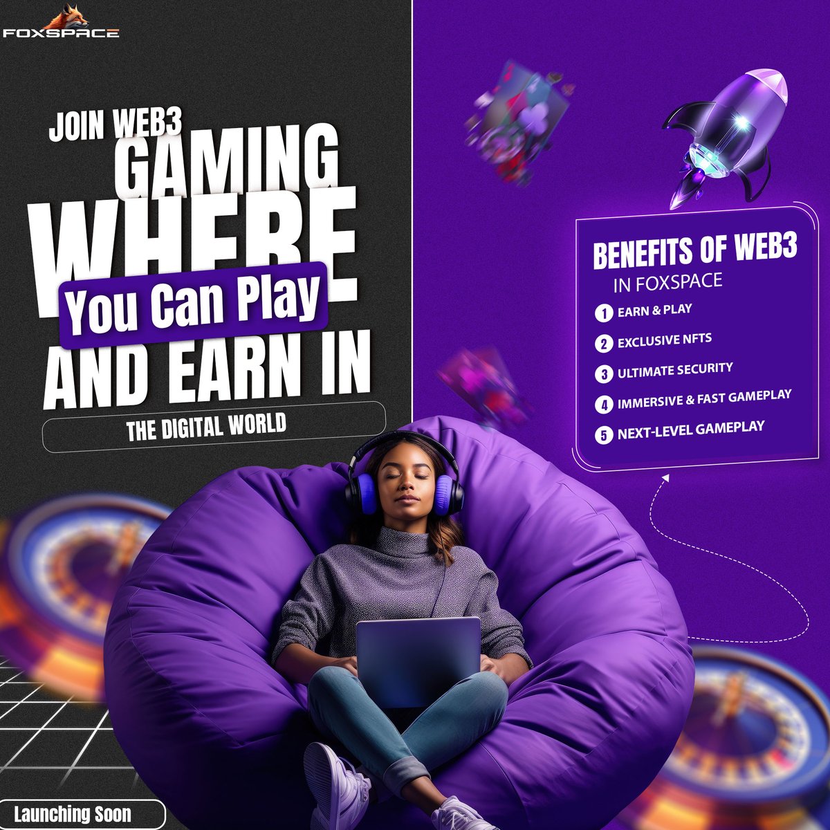 Foxspace__'s tweet image. Play-to-Earn in #FoxSpace! 🎖

💰 Dominate, win, &amp;amp; earn real rewards with blockchain-powered gameplay. 💎

✈️ Gear up &amp;amp; claim your stake now! #PlayToEarn #BlockchainGaming
bit.ly/3XlIv14