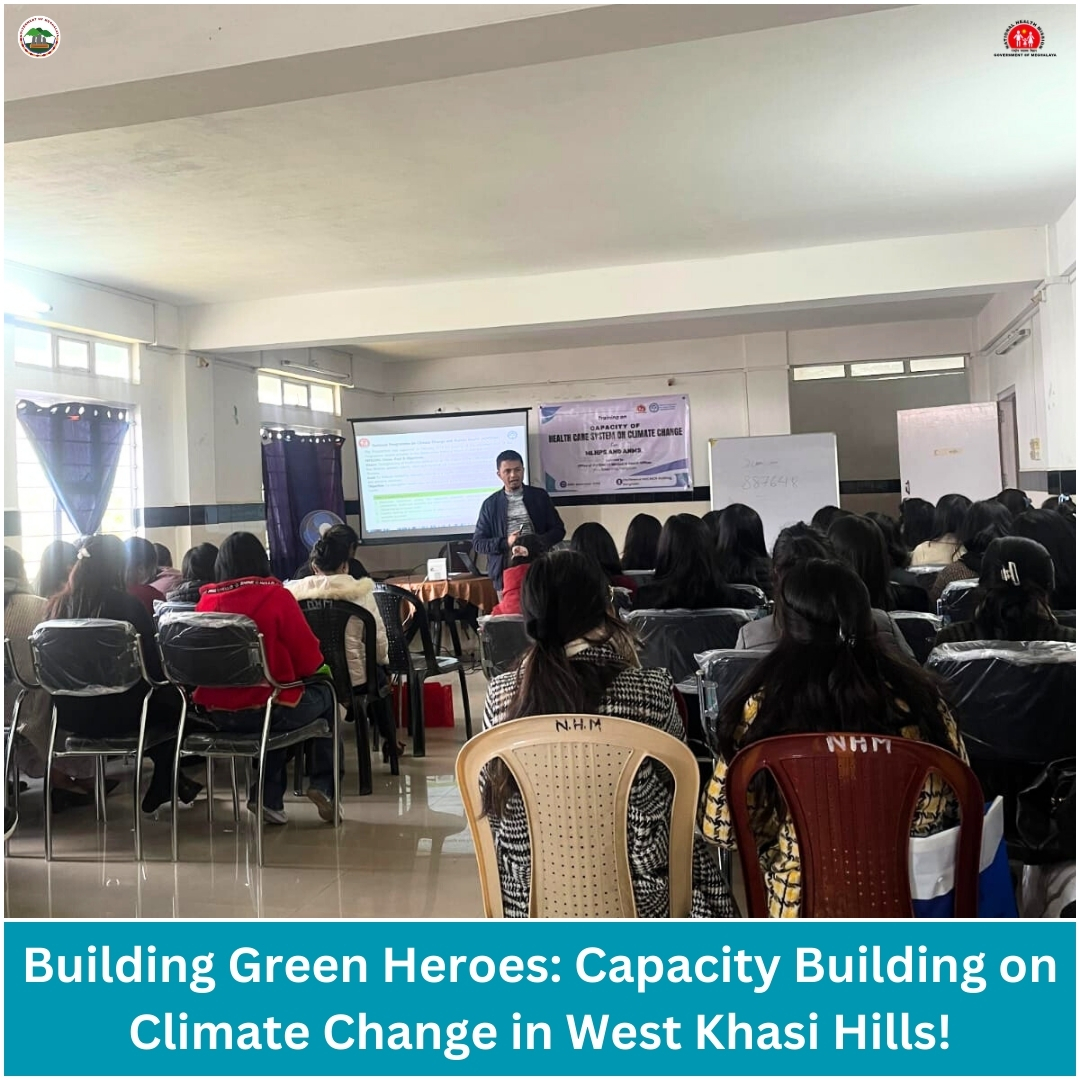 meghalayahealth's tweet photo. #WestKhasiHills &amp; #EasternWestKhasiHills just witnessed an impactful Capacity Building &amp; Training on #ClimateChange for our MLHPs &amp; ANMs
This initiative coincided with the observation of #WorldPollutionControlDay, marking a step toward healthier communities &amp; a healthier planet https://t.co/ZOUDaj7mS5