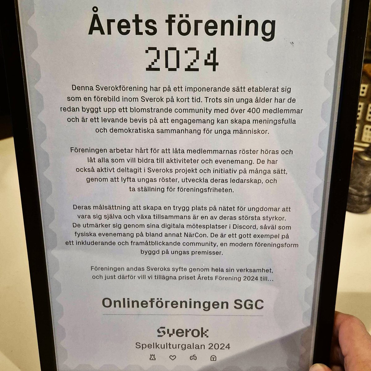 Onlineföreningen SGC tweet media