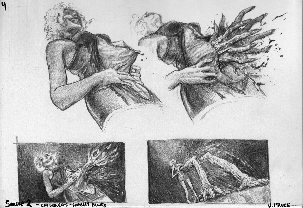 vproceart's tweet image. Smile and the whole world smiles with you. My creature concepts for the entity in Smile 2 aka the Smile monster. #smile2