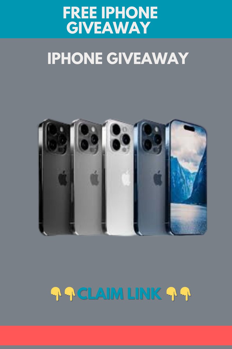 Free iPhone Giveaway Contest
👇👇Claim link 👇👇
rewardszones.com/iphone/2f8f74d
🎉 iPhone 16 Pro Max Giveaway
#iPhone15ProMax #Giveaway #WinAniPhone #FreeiPhone #Contest #iPhone15 #TechGiveaway #DontMissOut #EnterToWin #Freebie