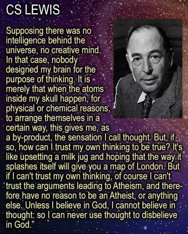 darwintojesus's tweet photo. All arguments against God are self refuting. https://t.co/O9MoDO36us