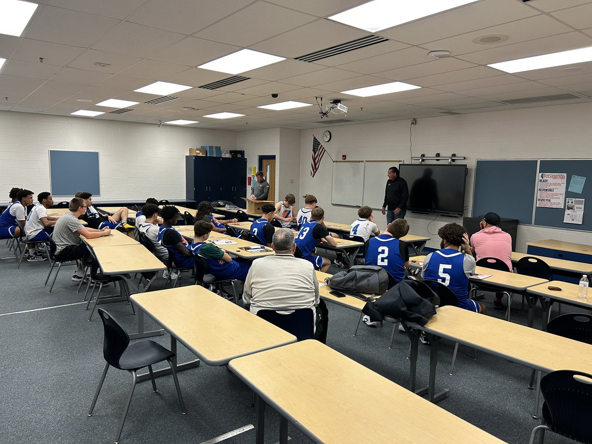 Thank you to Phil Harris and Travis Journey with Laborers’ Local 530 for coming in to talk with our guys about opportunities after high school #ZanesvilleFirst