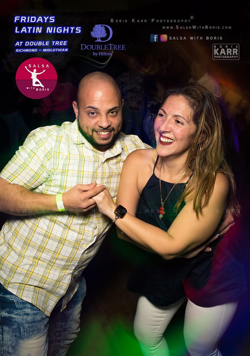 SalsaWithBoris's tweet photo. From 11/29/24🌲🌲Friday Latin Nights at Double Tree Richmond-Midlothian

• Fridays 8:30pm-1am
• Playing Salsa, Bachata, Merengue and Kizomba
• Intro Lesson 8:30-9pm
Tickets:
at the door
$5 cash
$5.99 credit/debit card

#salsa #salsadancing #bachata #bachatadancing #kizomba https://t.co/NkIu21TXG0
