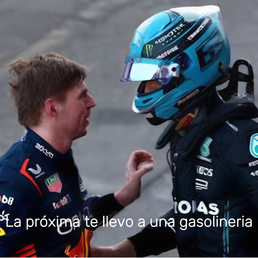 Formula_rookie1's tweet photo. ¡Te voy a dejar contra el muro! 😏 
Después de que Max Verstappen declarara haber perdido todo el respeto por él. #GeorgeRussell  dijo:
'Max me dijo que iba a chocar contra mí a propósito en la primera curva.' 💥
La novela se puso mejor en el último episodio
El bardo no termina👇🏻 https://t.co/JJCeY0CkdS