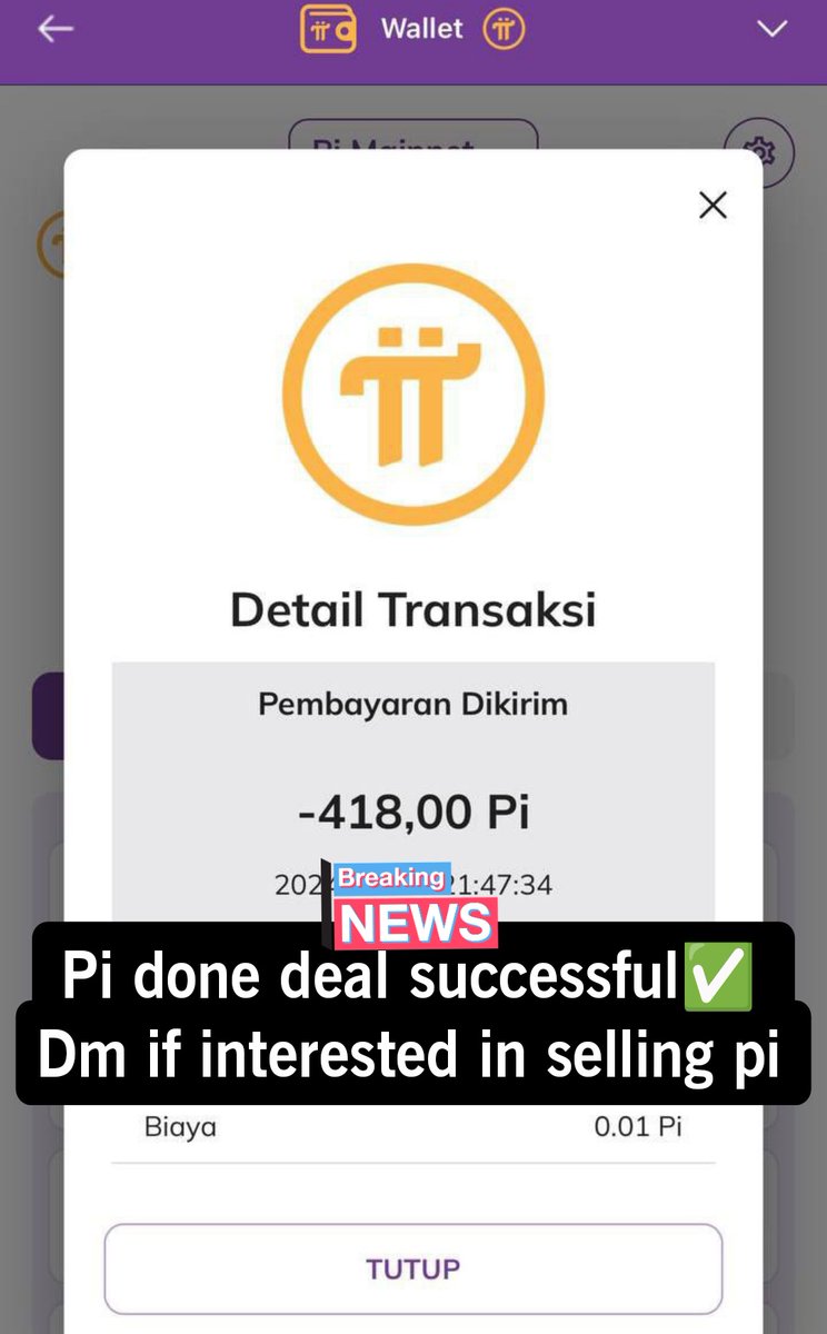 coinpiexchange's tweet photo. Pi completed successful deal ✅
Price of 1 Pi coin = $8 💸
DM if you want to sell the Pi 🤑💲
Minimum Buy 25 Pi Coin🥳.
🤑💸💵💴💶💰💳 #BuyPi #Pilisting #PiMainet #Pi #PiCoreTeam #PiNetwork #PiNetworkUpdates #pinetworkkyc #P2P https://t.co/PY23dpHpDB