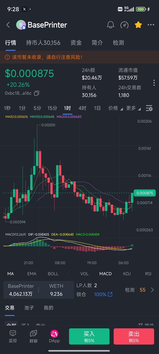 最近接触到了 #baseprinter 这个币有一股魔力吸引着我，让我对它充满信心，源自内心深处的相信， 有兴趣可以了解一下。
官推<a href="/BasePrinter/">Base Printer</a>
CA 
0xbc1852f8940991d91bd2b09a5abb5e7b8092a16c