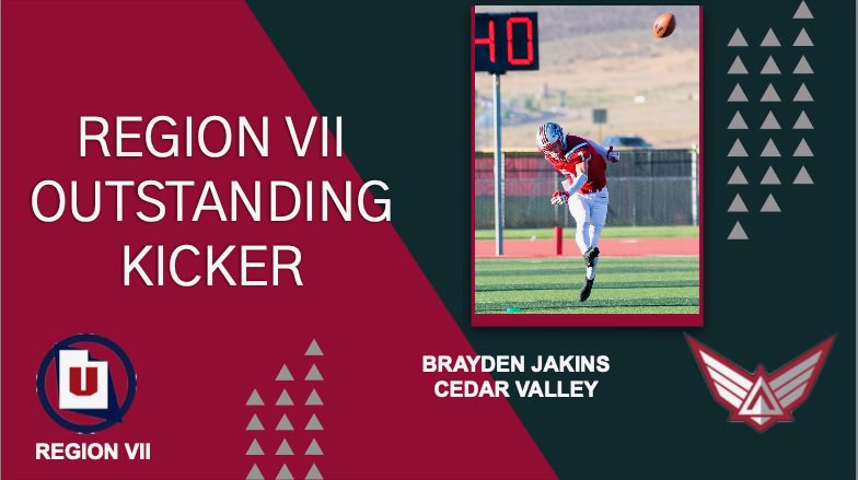 So blessed, I have only the best coaches and teammates to thank. Region MVP kicker and 1st team All Region! 

@Aviators_CoachZ <a href="/Coach_Popp/">coachkellypoppinga</a> <a href="/skyler_ridley/">Coach Ridley</a> <a href="/UteReef33/">Sharrieff Shah Sr.</a>