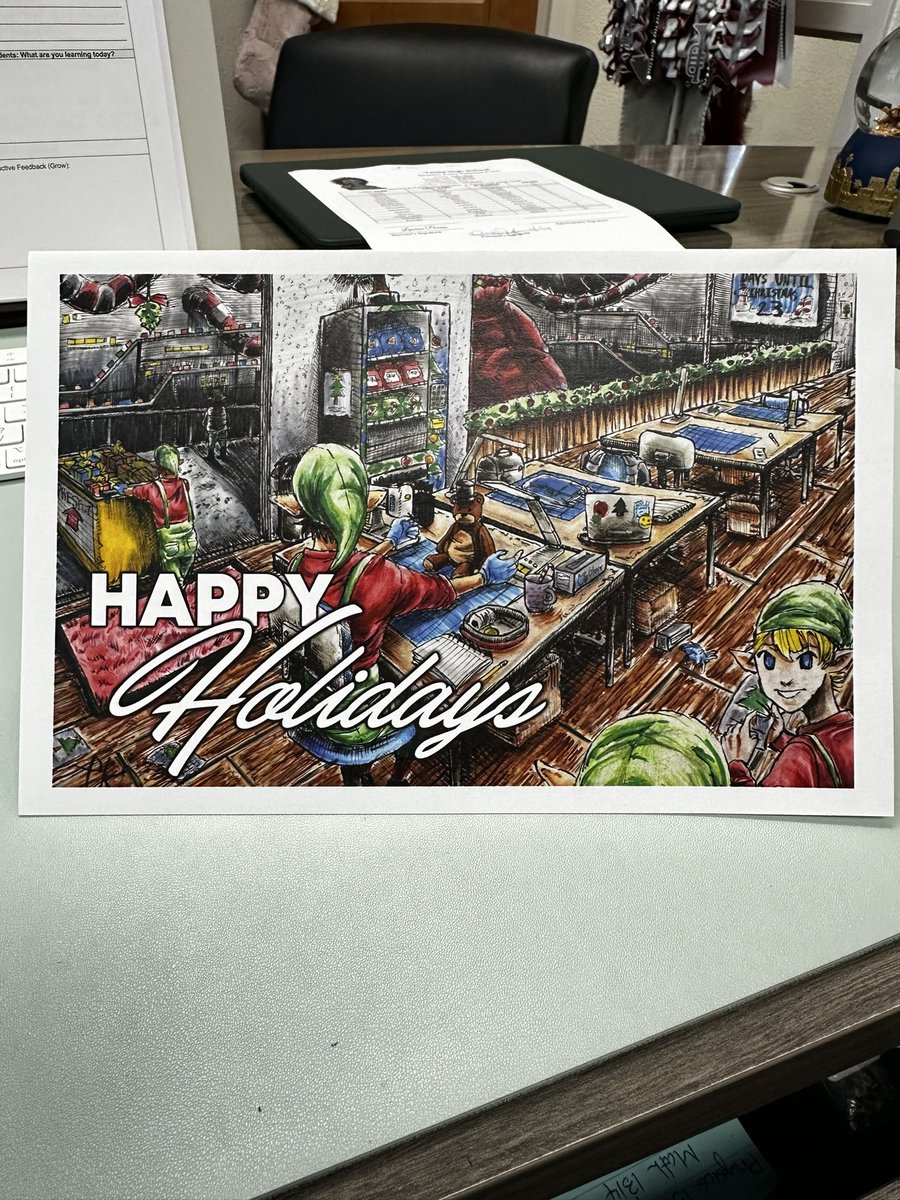 AmeliaGarcia__'s tweet photo. Congratulations to Tristan Diaz whose “Christmas Around the World” entry is the winner of the Superintendent’s Award! This Ysleta High School student artwork was chosen as the artwork for this year’s @YsletaISD holiday greeting card.  #ONETribe https://t.co/XA7QH1nWbl