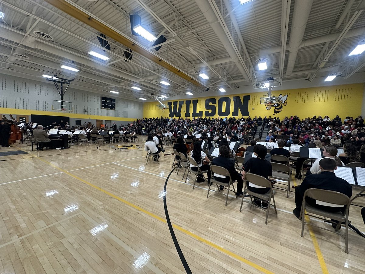 tjhsorchestra's tweet photo. It was a PACKED house tonight for the Wilson Orchestra  Concert! Congratulations to our 130 middle school musicians on a fabulous performance. https://t.co/kmMjDDwhOW