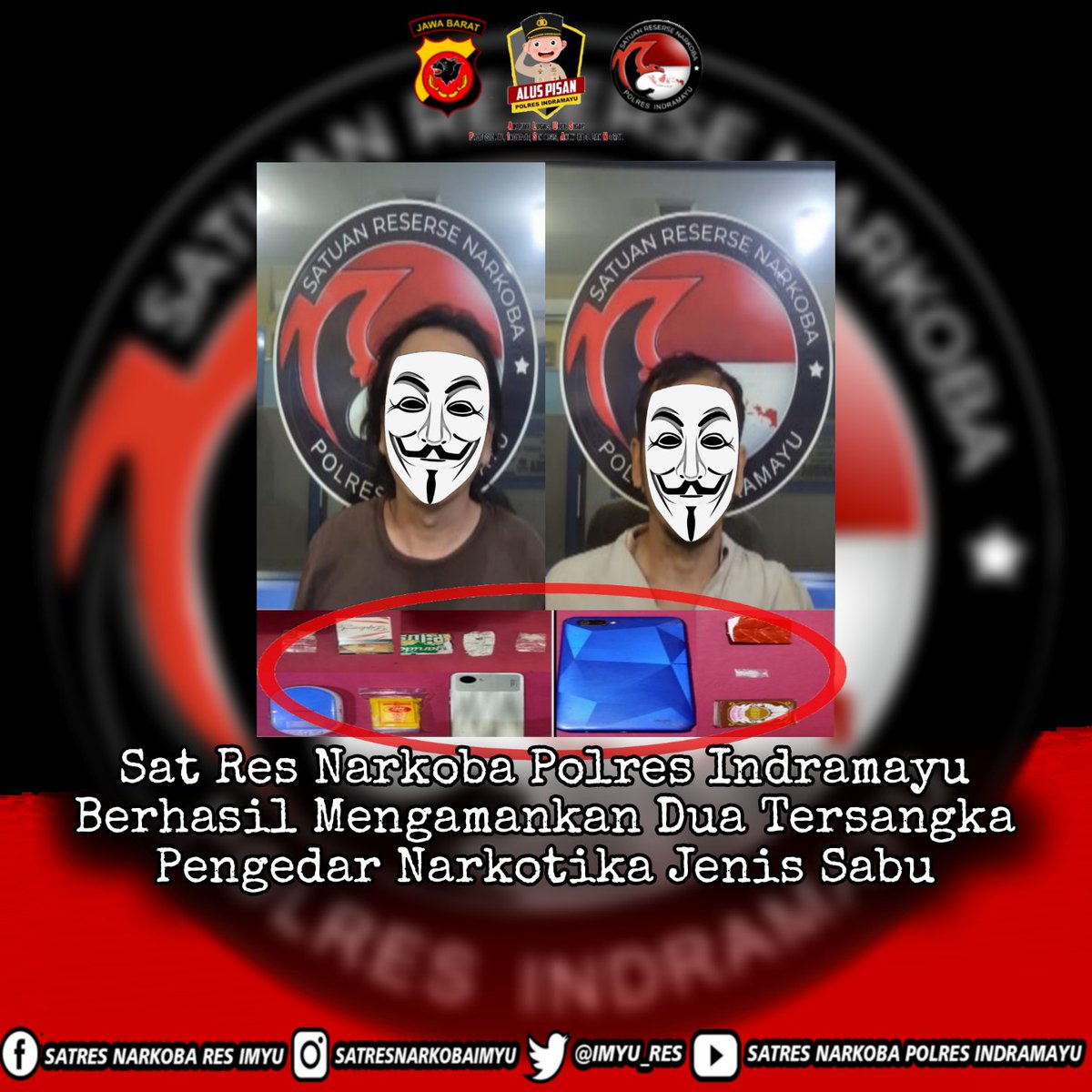Sat Res Narkoba Polres Indramayu Berhasil Mengamankan Dua Tersangka Pengedar Narkotika Jenis Sabu 

@ditnarkobajabar
#ditnarkobajabar #satresnarkobaindramayu #polresindramayu