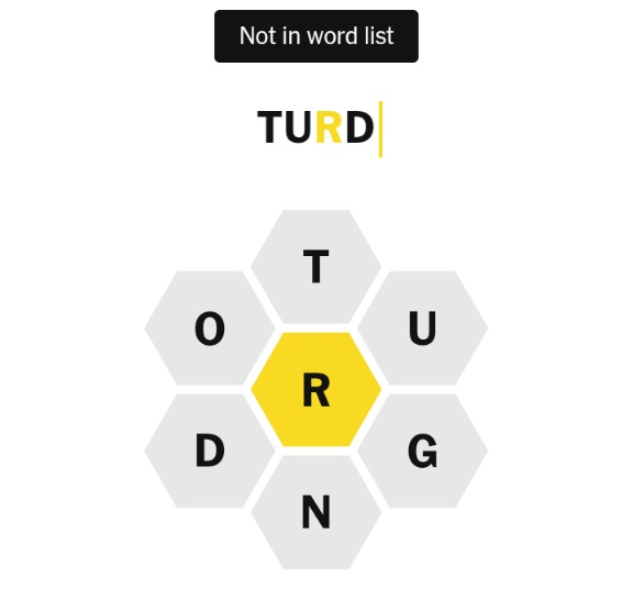 HessMatthias's tweet image. Oh come on @NYTGames #SpellingBee #NotInWordList