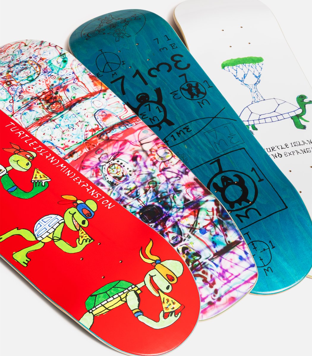 Now available in store and online at Atlas is the latest collection of apparel and decks from Turtle Island Meditation Equipment. bit.ly/47L0sJF