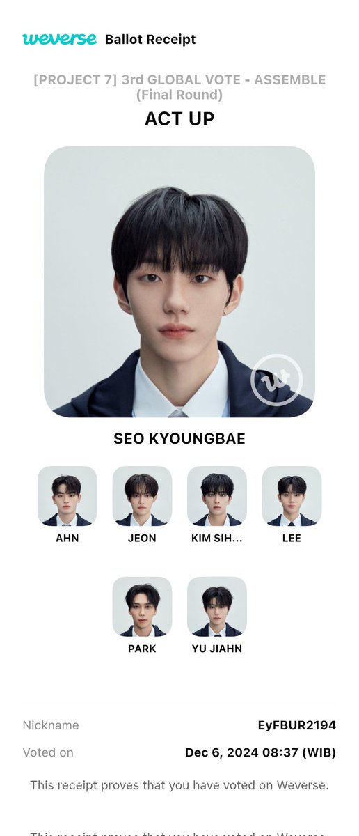 yng165's tweet photo. Kenapa sih cuma bisa vote 3 doang woi project 7😭😭 https://t.co/jtIZp0Hg7h