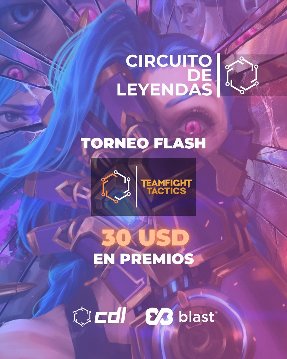 Inauguramos los torneos del Set

#TeamfightTactics 
✅️HASTA 64 CUPOS
🏆 30 USD (20/10)
🗓 Lunes 9 - 21:00 HS. 🇦🇷
🌏 Región LAS
Formato: Eliminación Directa

Se pueden inscribir de cualquier región siempre y cuando tengan cuenta en LAS

El registro lo dejo abajo c: