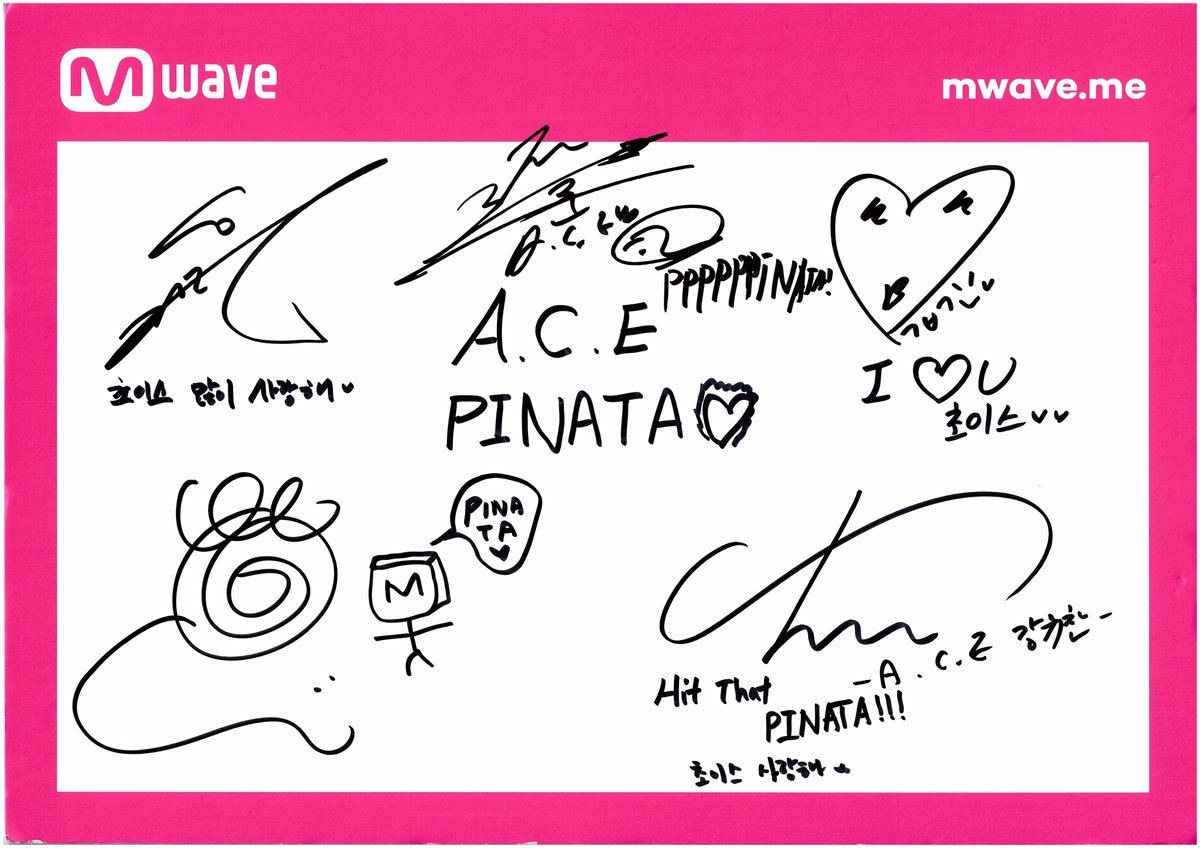 OfficialMwave's tweet photo. [#Mwave shop] Message from A.C.E

#ACE’s message to CHOICE has just arrived! 📬❣

Here you have a chance to get their hand-signed CD on Mwave shop!

💿 : https://t.co/Q2Lfwx5HBj

#에이스 #PINATA https://t.co/6OfFVmDhDS