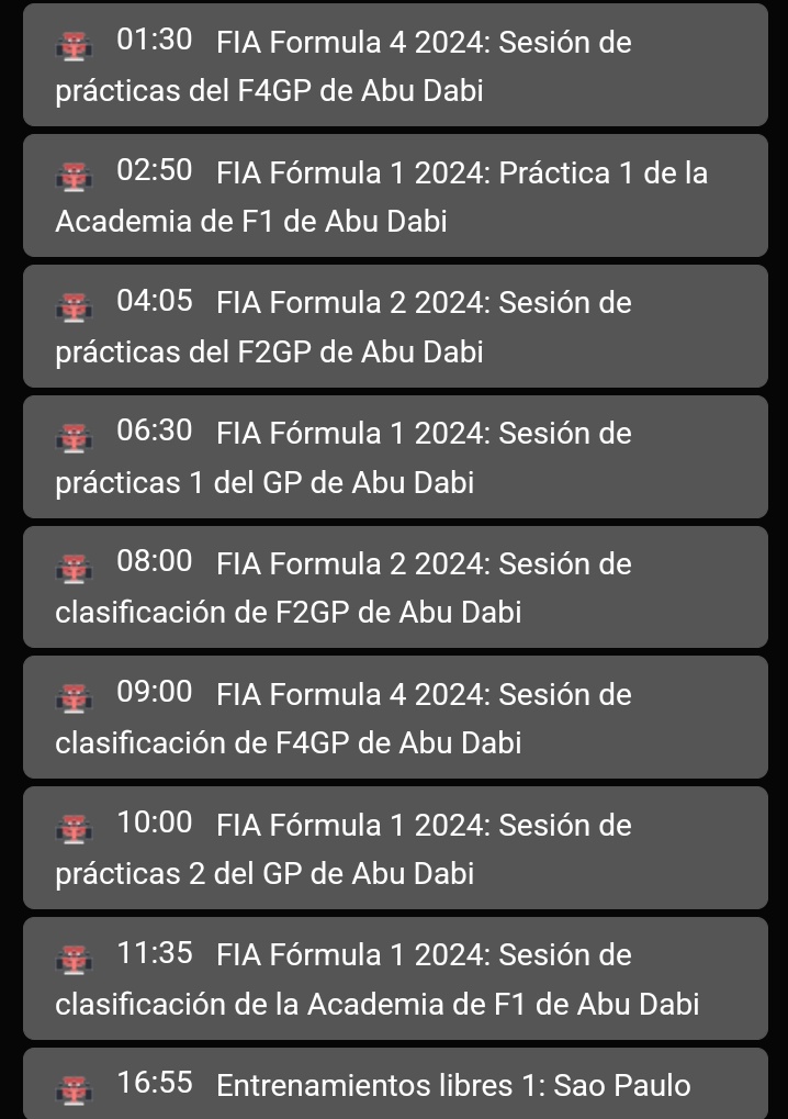 Duerksenismo's tweet photo. ¡👀Este es el calendario para este Viernes!
En el #AbuDhabiGP Contamos con F1, F2, F4 y Academy. Hermoso día para madrugar.
¡Hoy no se duerme, se madruga!
Nuestro querido Joshua Duerksen tendrá su FP a las ⏰04:05
#JoshuaDuerksen #SomosMbarete #JD24 #F1 #F2 #F4 https://t.co/5dYCth0UP8