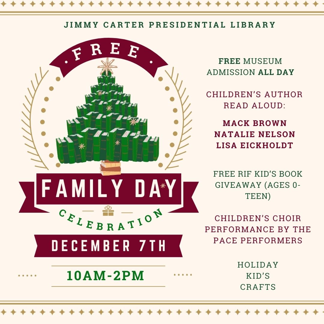 Join us Saturday for a special holiday event with children's book authors @MackPrimeB @NelsonKNatalie @LisaEickholdt ! FREE <a href="/RIF/">Rosa Fernandez de S</a> books for all kids and FREE crafts! 10am-2pm! 
Hungry? @operationminidonuts will be onsite! Museum is FREE all day!