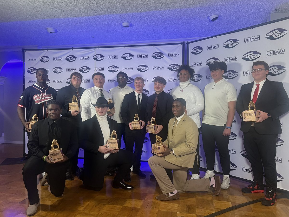 Congratulations to this year‘s Trench Trophy finalists, and now forever Hall of Famers, and the winner Sam Ikegwuonu of Lackawanna HS: