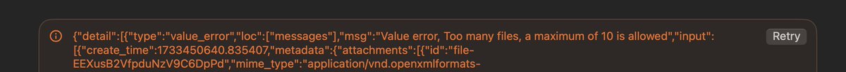 dilojunior's tweet photo. @OpenAI getting this cool message (error.log/exception) here, couldn't find any option to report it ;) https://t.co/bfTXFX88Zj