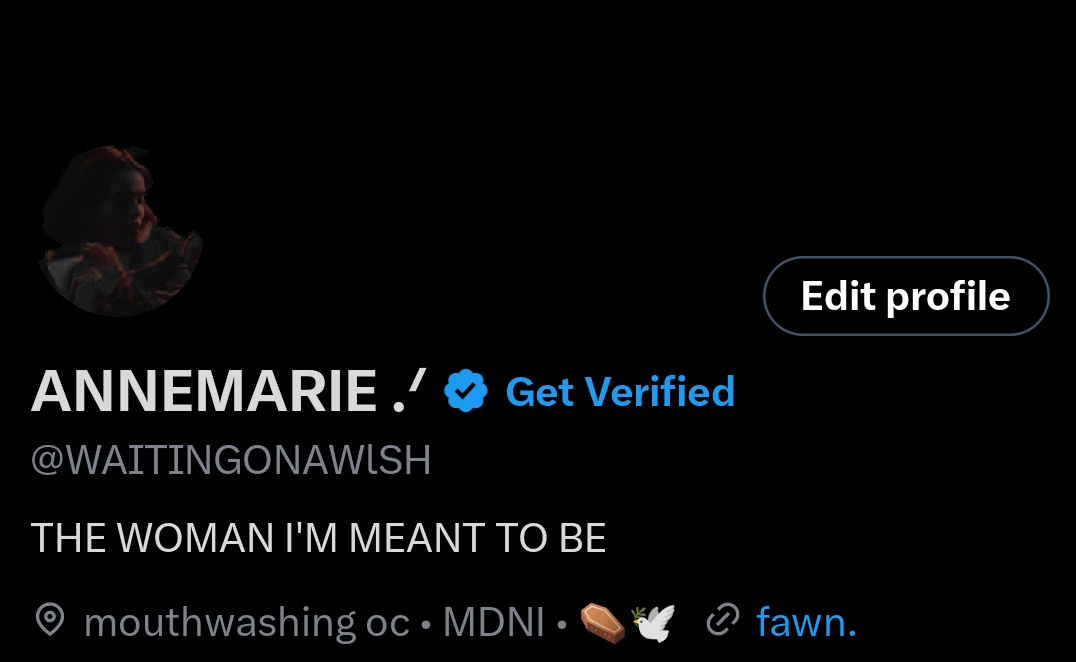 fawn.⠀ once again reminding you to follow my new OC <a href="/WAITINGONAWlSH/">ANNEMARIE .ᐟ</a> as she's cross universe friendly and OC friendly <333