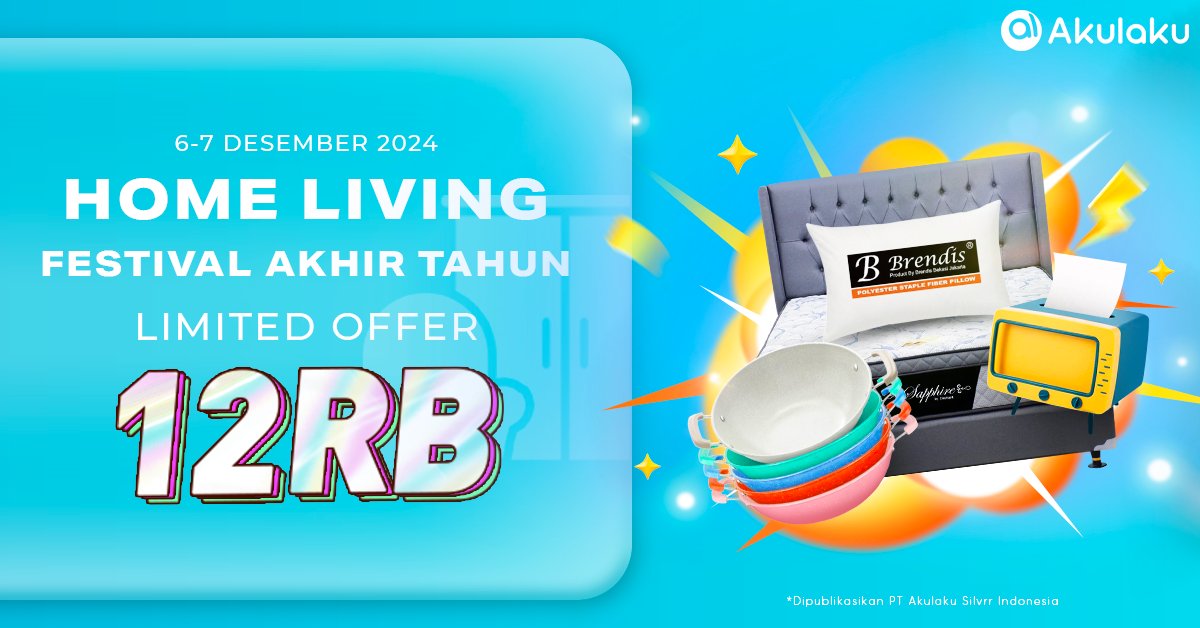 akulakuID's tweet photo. Bikin rumah lebih nyaman yuk🏡
Kepoin FESTIVAL AKHIR TAHUN Akulaku bisa belanja MULAI 12RB🛍🛒
Jangan sampe lolos👉 https://t.co/PvwjVI00h0
#AkulakuIndonesia #BelanjaOnline #InfoPromo #PromoHomeLiving https://t.co/BYJEjNmKSc