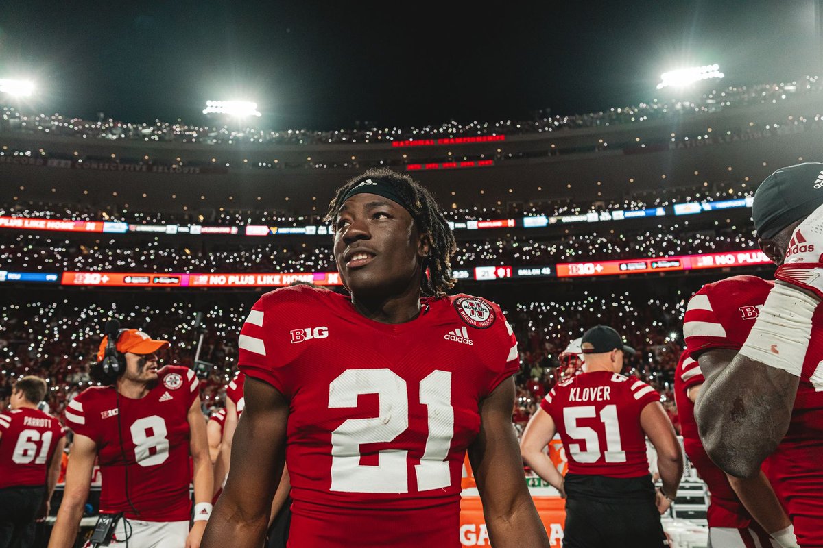 #Huskers Sophomore RB Emmett Johnson enters the transfer portal.