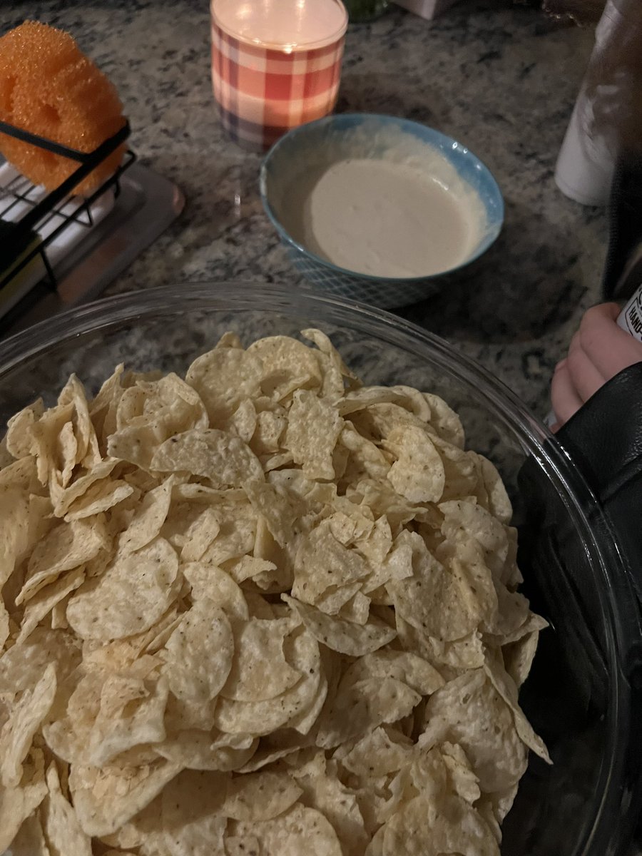 BusterComm69's tweet photo. Chips and queso at the pregame. Yeah that’ll play 

#shrink https://t.co/DPgeyBshrv